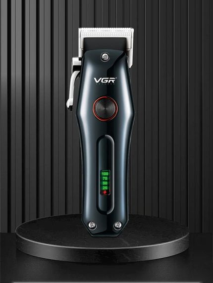 Тример VGR V-998 RED з 4 насадками та LED дисплеєм (46243-V-998 RED_369) | Зображення 5
