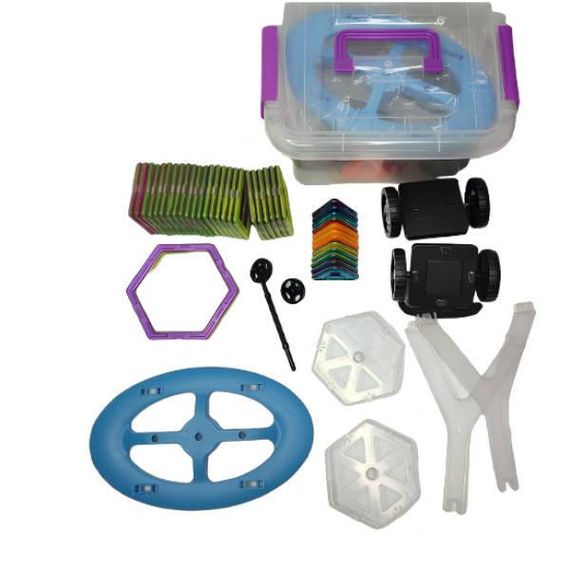 Магнитный конструктор в прозрачной коробке 48 деталей