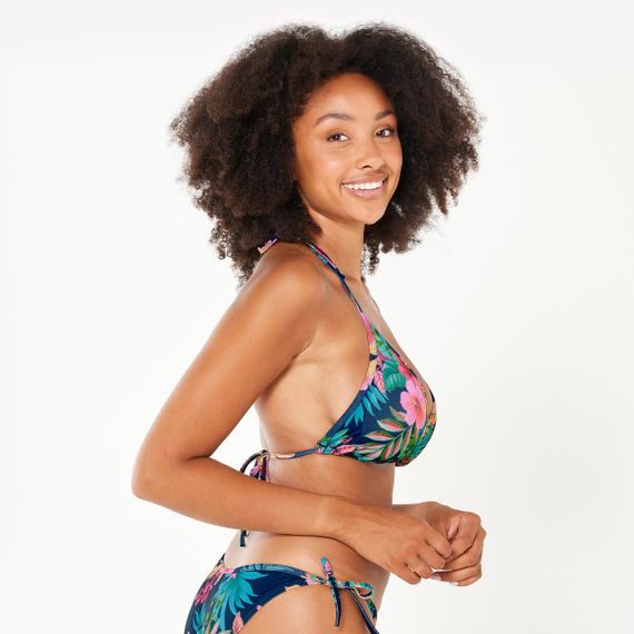 Верх купальника жіночий Mae з трикутними чашками синій з принтом - EU36 UA42 | Зображення 2