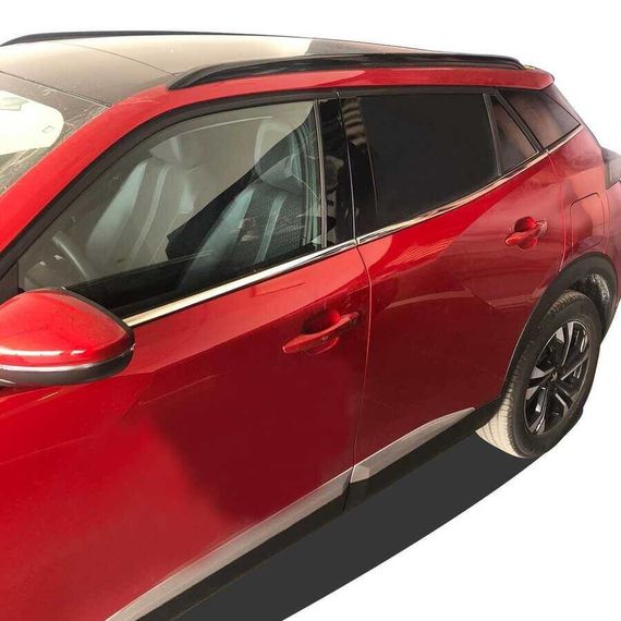 Окантовка вікон (6 шт, нерж) для Peugeot 2008 2019-2024 рр | Зображення 2
