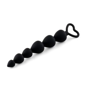 Анальний ланцюжок - Anal Beads Heart Black Sex Aura