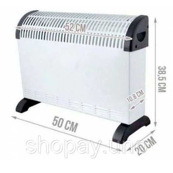 Електроконвектор Domotec MS-5904 2000 Вт, Електричні конвектори для дому, Кращий конвекторний обігрівач NQ-63 | Зображення 1