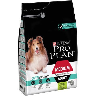 Сухой корм для собак Purina Pro Plan Medium с чувствительным пищеварением (ягненок) 3 кг (7613035214798) | Зображення 1