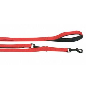 Повідець-перестібка для собак Flamingo Training Lead Soft Grip, 2 м, червоний