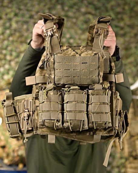 Плитоноска 4 точки скидання 7.62 піксель   ПП4631 | Зображення 7