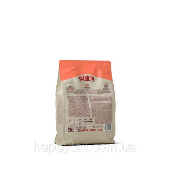 Сухий корм Carnilove True Fresh Beef Kitten для кошенят, з яловичиною, 2 кг | Зображення 1