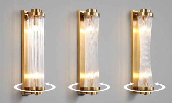 Кришталеве бра 26349 Бронза 60х12х15 см. | Зображення 2