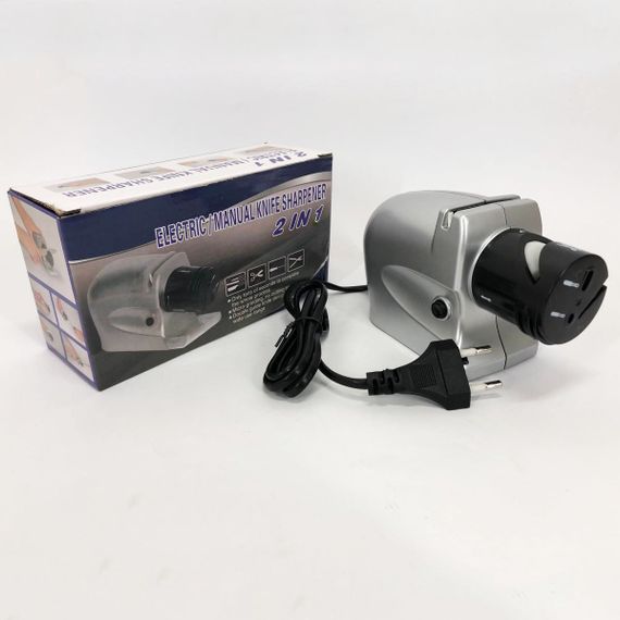 Точила для ножей ELECTRIC SHARPENER, Поворотная точилка для ножей, Автоматическая BE-996 электрическая точилка | Зображення 3