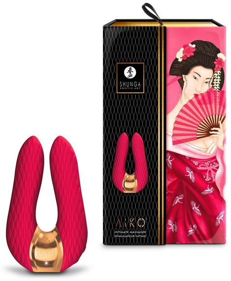 Подвіний вібратор Shunga Aiko Raspberr Sex Aura