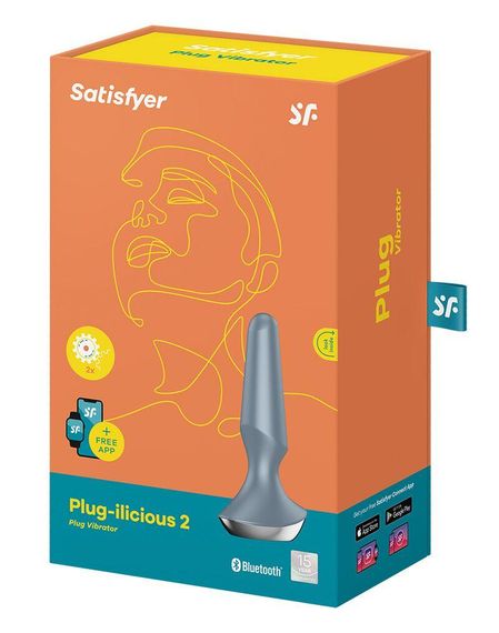 Анальна смарт-вібропробка Satisfyer Plug-ilicious 2 Ice Blue Sex Aura | Зображення 4
