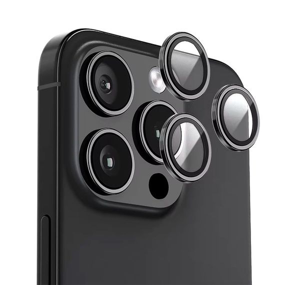 Защитное стекло BlueO Metal на камеру для Apple iPhone 16 Pro / 16 Pro Max / 15 Pro / 15 Pro Max | Зображення 2