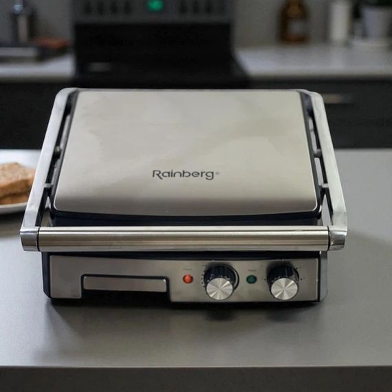 Гриль двосторонній німецької якості Rainberg RB-2282 притискний електричний гриль із пластинами 3800Вт | Зображення 2