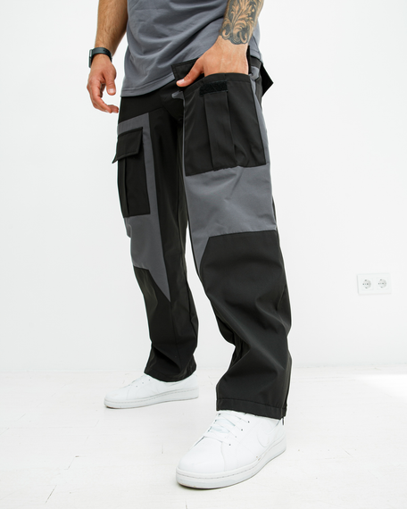 Штаны карго Лейкерс антрацит-черн S | Зображення 1