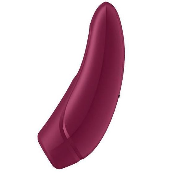 Вакуумний стимулятор клітора для жінок Satisfyer Curvy 1+, бордовий Sex Aura | Зображення 4