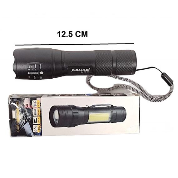 Ліхтарик акумуляторний ручний Bailong BL-29 діод T6 + COB зарядка від USB, ліхтарик led, водонепроникний | Зображення 3