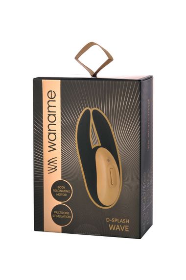 Вибромассажер Waname D-Splash Wave силикон черный, 9,3 см sexstyle | Зображення 8