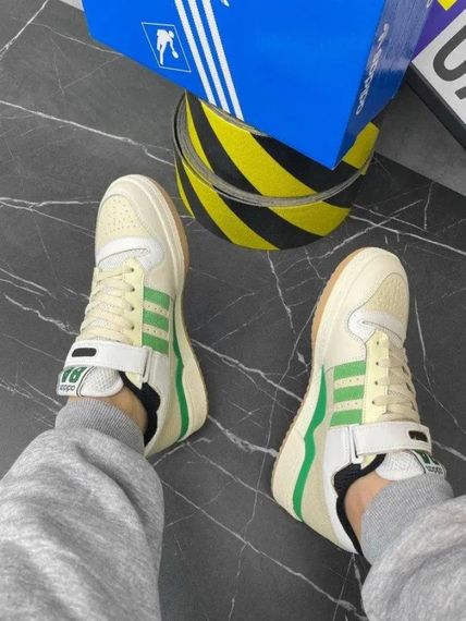 Adidas Forum 84 зелений/чорний/бежевий | Зображення 3