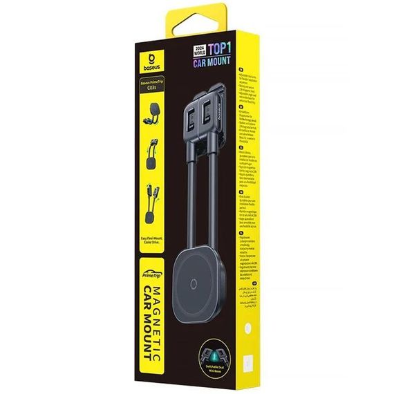 Автодержатель Baseus PrimeTrip C03 Magnetic (C00136) Cosmic Black | Зображення 1