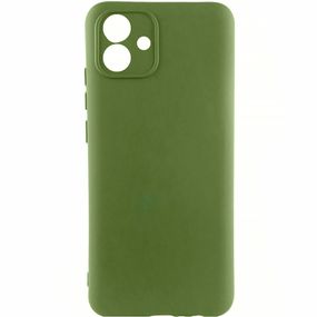 Чохол Silicone Cover Ummi Lakshmi Full Camera (AA) для Samsung Galaxy A04e Зелений / Dark green