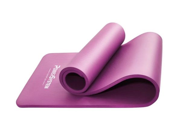 Килимок для йоги та фітнесу Power System PS-4017 NBR Fitness Yoga Mat Plus Pink (180х61х1) (PS-4017_Pink) | Зображення 8