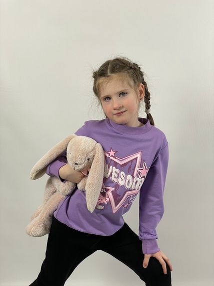 Джемпер для дівчинки Носи своє 110 Фіолетовий (p-9221-126755) | Зображення 2