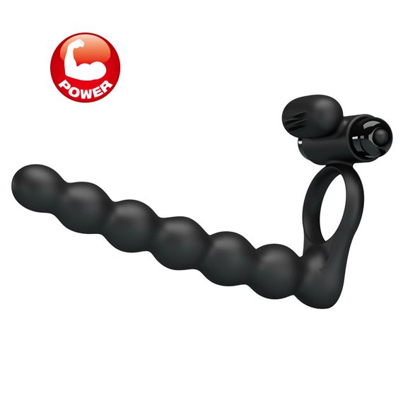 Кільце-насадка для подвійного проникнення - Pretty Love Hercules Penis Sheath III Black | Зображення 1
