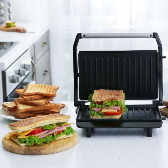 Гриль електричний притискний Magio MG-364 / Гриль бутербродниця вафельниця / VU-907 Бутербродниця побутова | Зображення 6