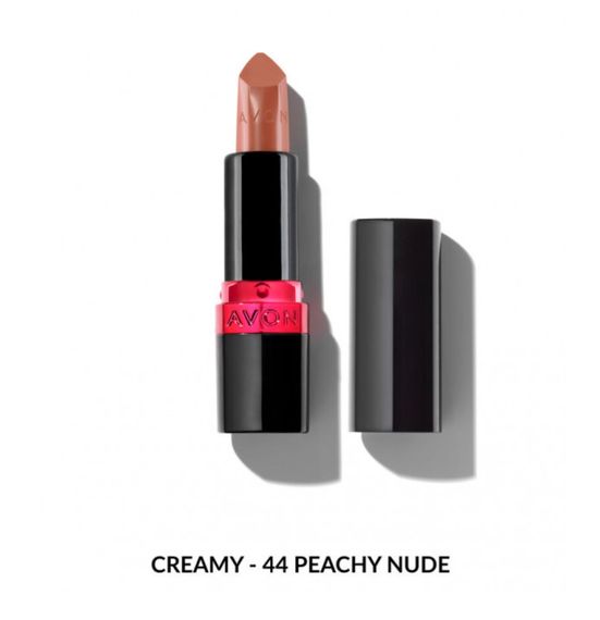 Увлажняющая кремовая губная помада Avon "Ультра" 44 Персиковый нюд  (44 Peachy Nude) 3,6г