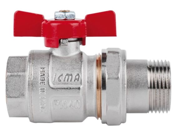 Кран кульовий "Американка" Icma 1" прямий №347 (87347AF11) | Зображення 3