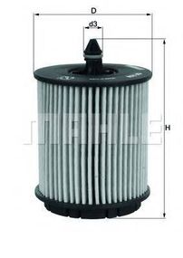 Фільтр оливи MAHLE ORIGINAL OX258D на VAUXHALL ANTARA (J26, H26)