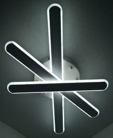 Люстра світлодіодна стельова LED світильник для квартири на стелю лед 25333 Білий 9х37х61 см.