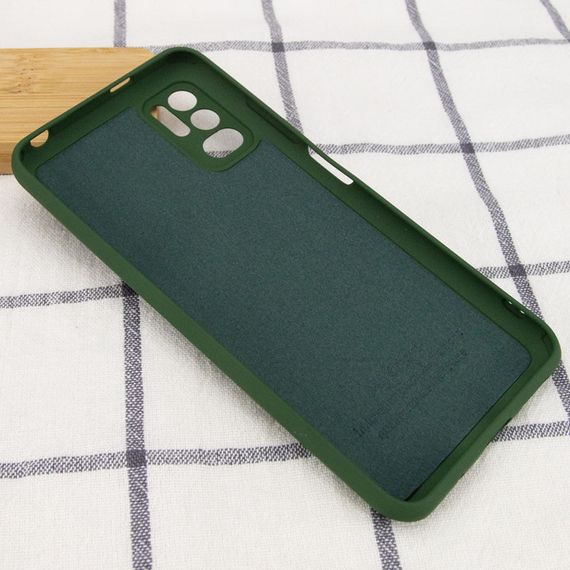 Чехол Silicone Cover My Color Full Camera (A) для Xiaomi Redmi Note 10 5G / Poco M3 Pro Full camera, Зеленый / Dark green | Зображення 2