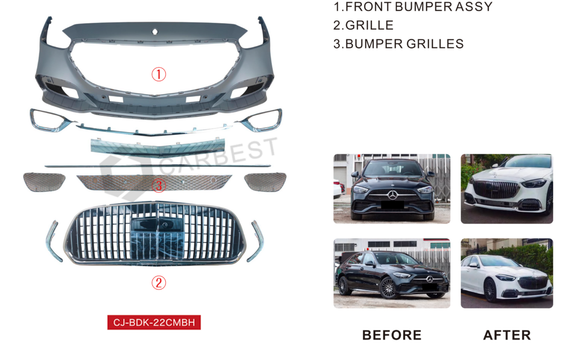 Комплект обвісів (Maybach) для Mercedes C-class W206 2022- рр | Зображення 1