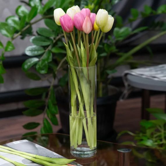Ваза стеклянная для цветов Pasabahce Botanica 26.5 см 43767 | Зображення 1
