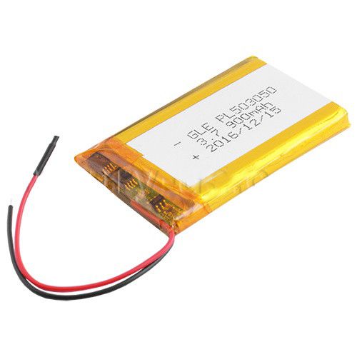 Акумулятор 900 мА літій-полімерний 3,7 V (5*30*50мм)