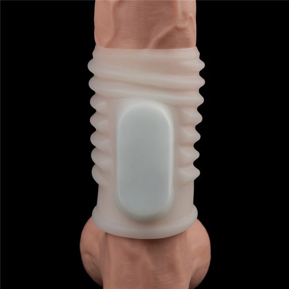 Насадка на член - Vibrating Spiral Knights Ring White sexstyle | Зображення 3