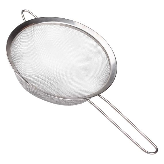 Сито дуршлаг с ручкой 20 см мелкоячеистая сетка из нержавеющей стали HP-19-13