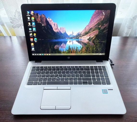Ноутбук HP EliteBook 850 G3 / 15.6" (1920x1080) TN / Intel Core i5-6200U (2 (4) ядра по 2.3 - 2.8 GHz) / 8 GB DDR4 / 128 GB SSD M.2 / Intel HD Graphics 520 / WebCam / Win 10 Pro б/у | Зображення 1