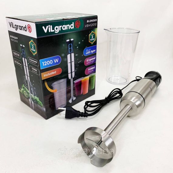 Блендер для смузи и соусов VILGRAND, Красивый погружной блендер для дома супов и соусов CW-98 | Зображення 3