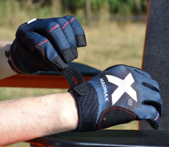 Рукавички для фітнесу MadMax MXG-102 X Gloves Black/Grey/White M | Зображення 6