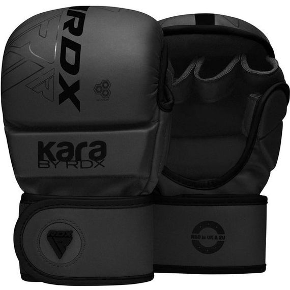 Рукавиці для ММА RDX F6 KARA Matte Black Plus L/XL (капа у комплекті) | Зображення 1
