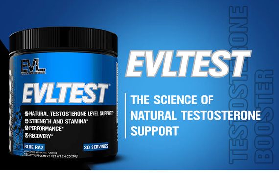 Для підтримки тестостерону Evlution Nutrition EVLTest 210 g (Blue Raz) | Зображення 2