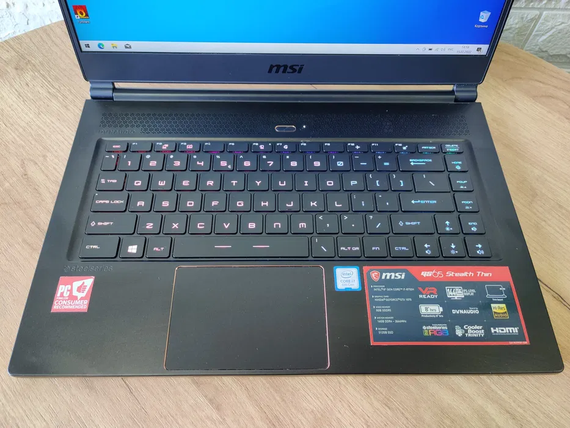 Ноутбук MSI GS 65/15.6 IPS/FHD/144Hz/i7 8750H/16Gb/SSD512Gb/GTX1070-8Gb | Зображення 1