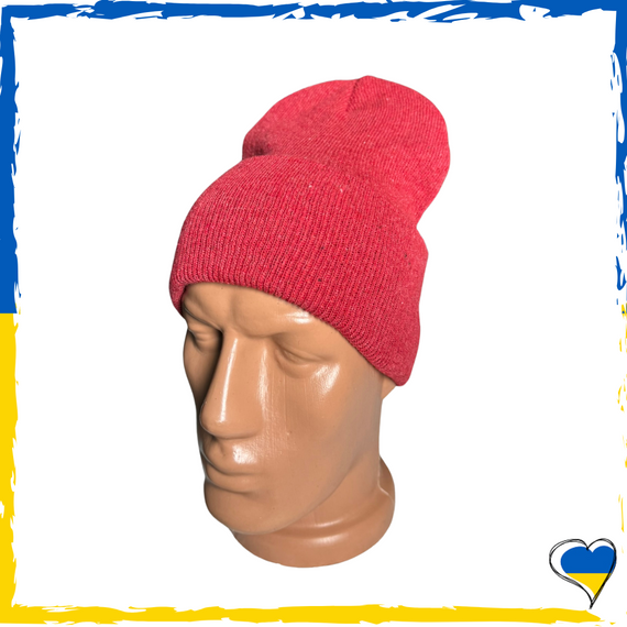 Шапка коралова. Унісекс. Шапка звичайна однотонна. Різні кольори. Чоловіча, жіноча, дитяча