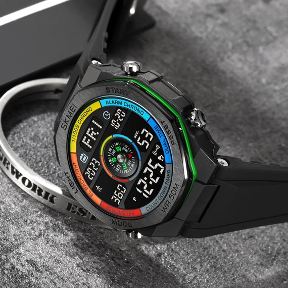 Чоловічий годинник Skmei 2209CLGN Colorful-Green | Зображення 3