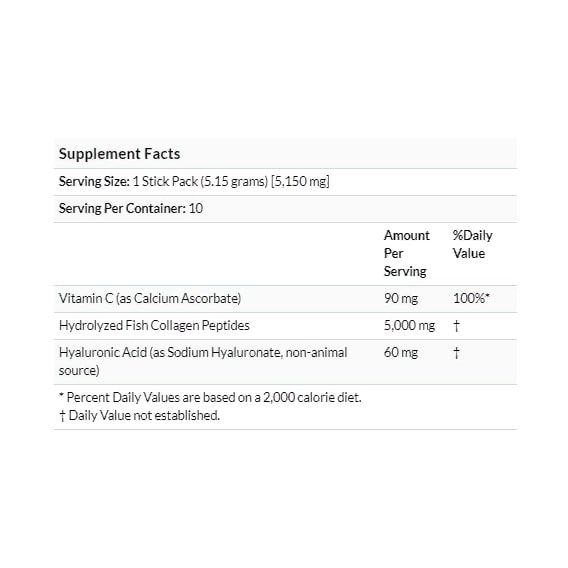 Комплекс для шкіри, волосся, нігтів California Gold Nutrition CollagenUp, Marine Hydrolyzed Collagen + Hyaluronic Acid + Vitamin C, (5,15 g) x 10 packs Unflavored | Зображення 3