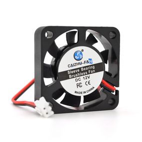 Кулер корпусний Caizhu-Fan 4010, 40x40x10mm, 12V/0.05A, RPM 6500±10%, 2-pin, Black, OEM