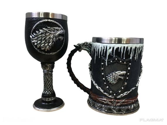 Подарочный Набор Кружка Чашка Бокал 3D Игра Престолов Game Of Thrones Winter Is Coming... | Зображення 1