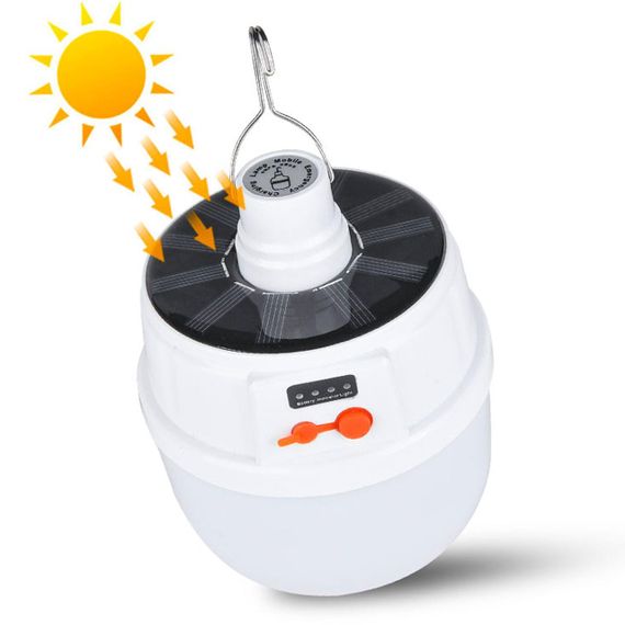 Ліхтар на сонячній батареї для кемпінгу Solar BL-2022 / Акумуляторна підвісна лампа | Зображення 8