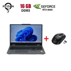 Игровой ноутбук Lenovo LOQ 15ARP9 / 15.6" (1920x1080) IPS / AMD Ryzen 7 7435HS (8 (16) ядер по 3.1 - 4.5 GHz) / 16 GB DDR5 / 1024 GB SSD / nVidia GeForce RTX 4060, 8 GB GDDR6, 128-bit / WebCam б/у + Подарок Беспроводная мышь HOCO GM28